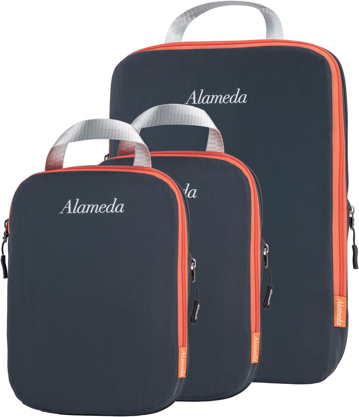 Alameda Compression Packing Cubes for Suitcases and Backpack,luggage Travel Organiser Packing Bags Set(Dark Grey)