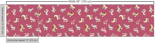 Vista 63 de Ambesonne - Tela multicolor impresa digital por The Yard