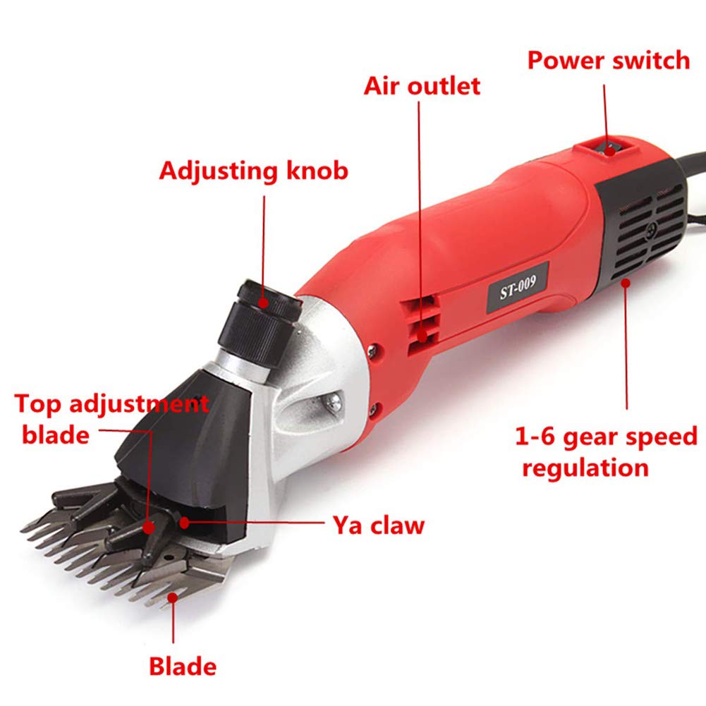 EléCtrico Esquiladora Para Ovejas Animal Aseo Tijeras Pesado Deber Ganado Tijeras Para Llama Caballo Y Otro Piel Ganado Mascota,Red,EU