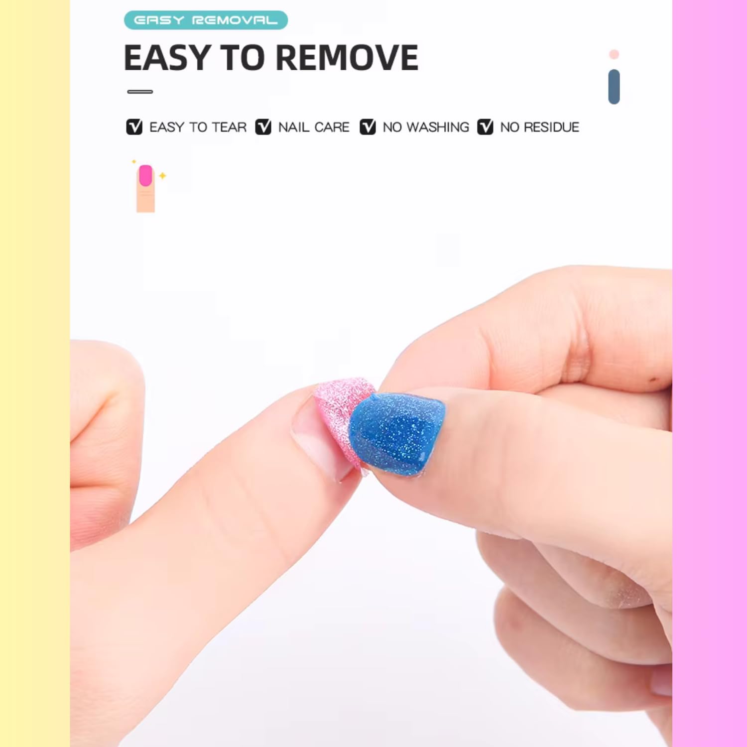GLAM NAIL - Maquina Uñas Niñas, Kit Pegatinas Para Niña, Set Laminas Manicura, Juguetes Stickers Nails, Recambios Cosas Belleza Infantil, Juegos Con Pintauñas, Regalo Niños 6 7 8 9 10 11 12 Años