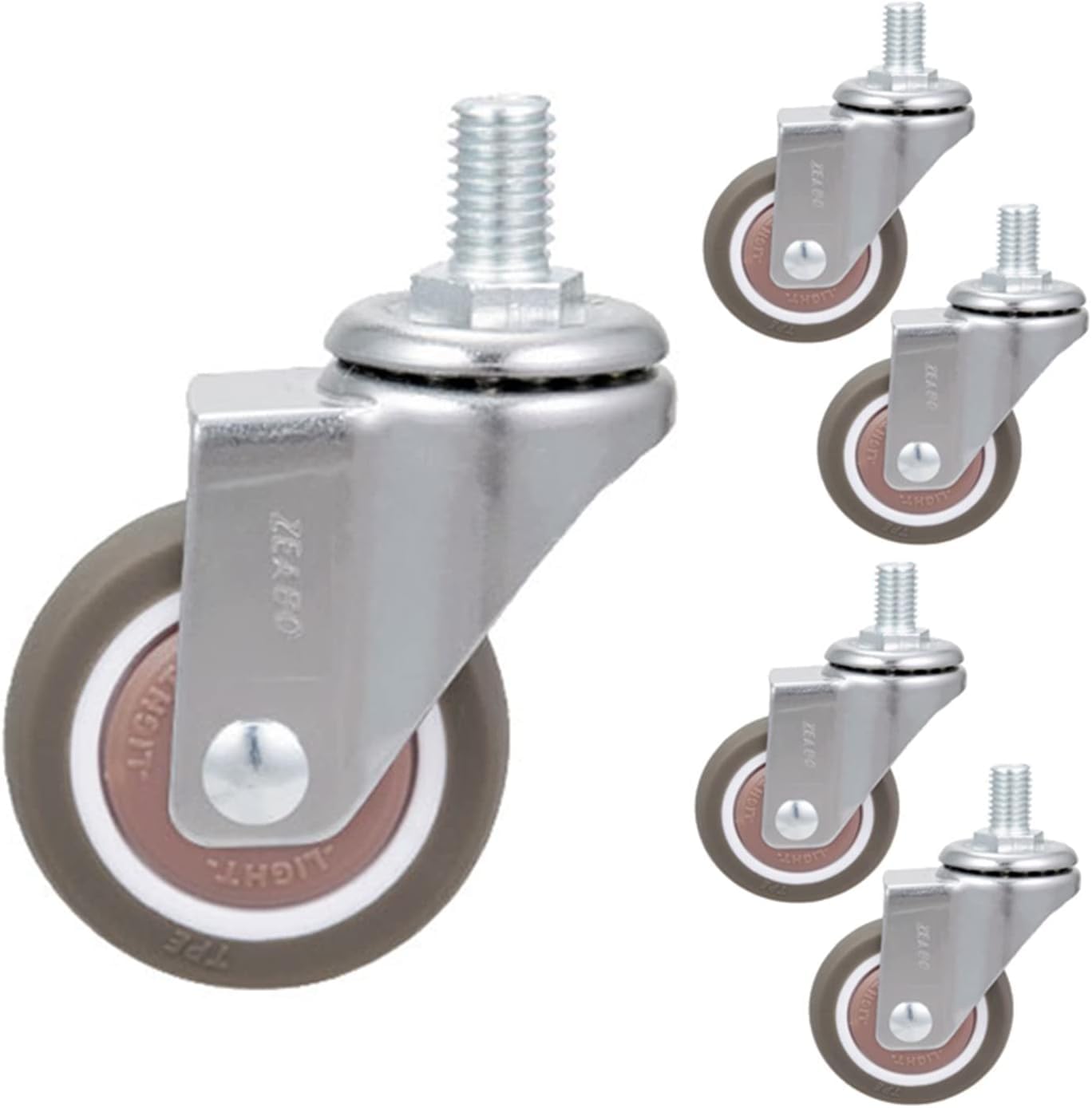 Zguouzantye B 5 Swivel Stem Casters For Office Chair Replacement