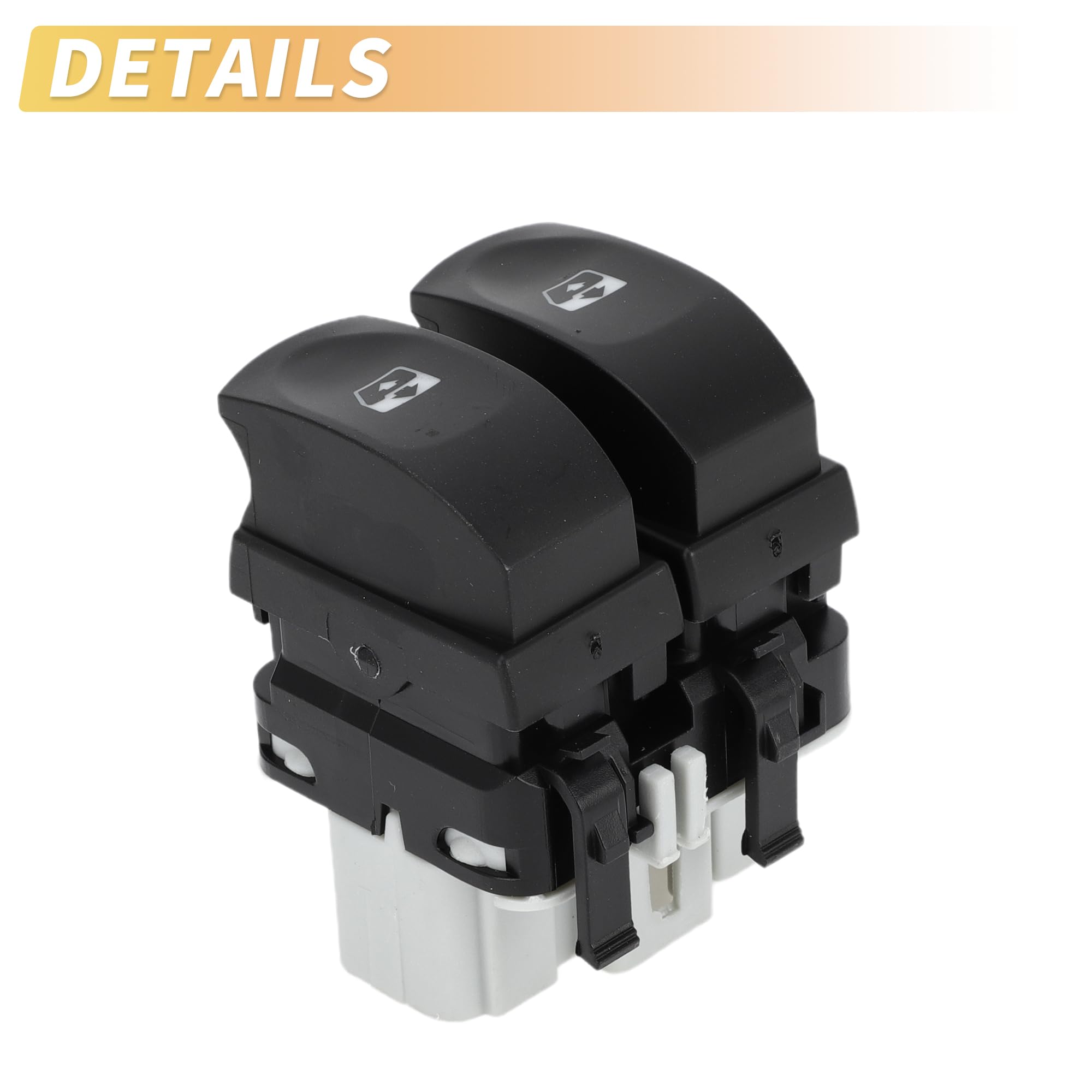 A ABSOPRO Elektryczny przełącznik do podnośników szyb z przodu po lewej stronie kierowcy do Renault Clio 3 Modus Grand Modus nr 8200214943 przełącznik sterowania oknem
