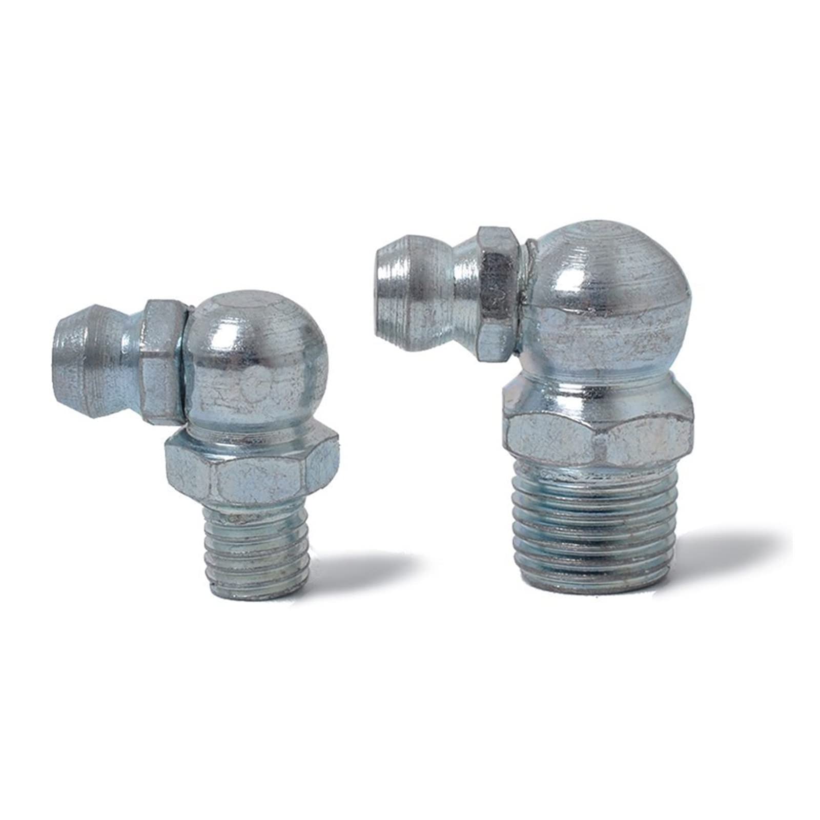Zestaw mosiężnych smarowniczek, Asortyment smarownic 1/4 "1/8" 50 szt. Srebrny wtryskiwacz paliwa samochodowego Smarowanie hydrauliczne