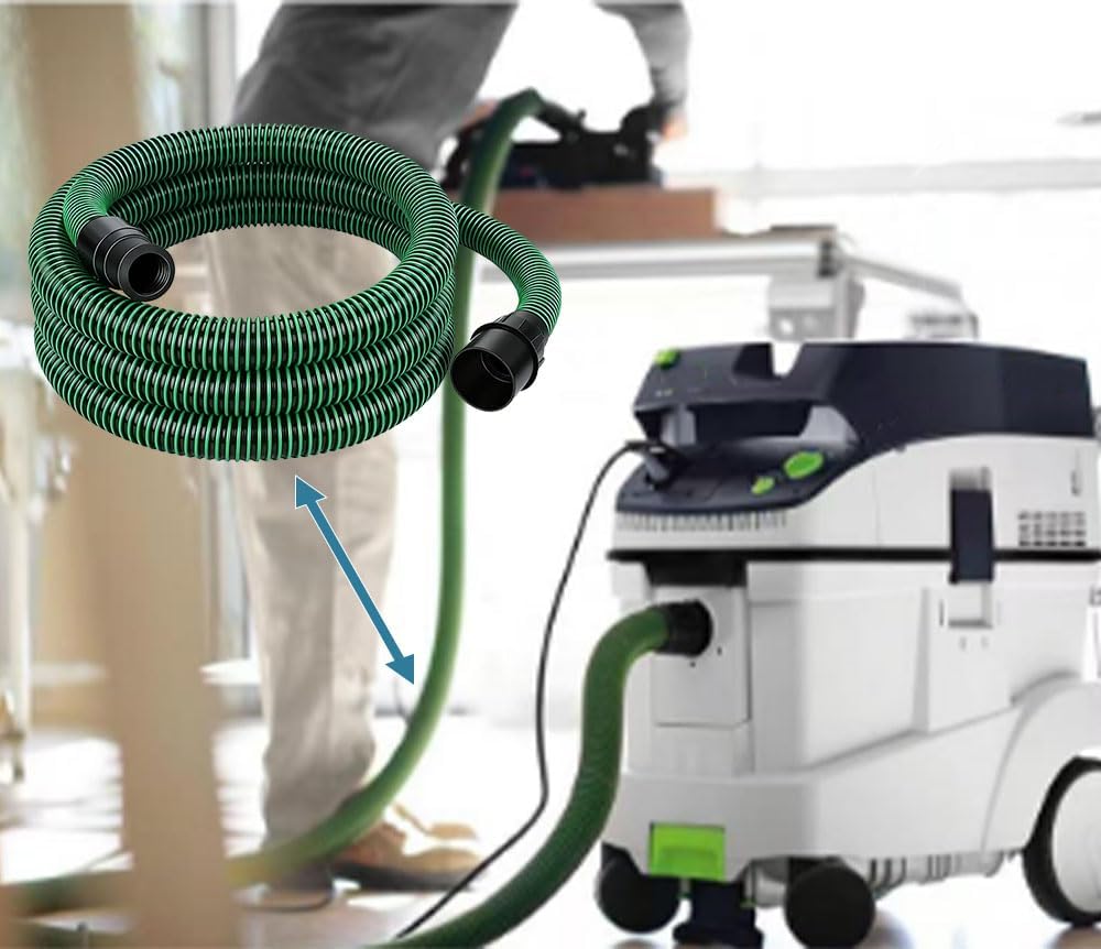Suction hose D27x5m, vacuum pipe D27x5m, Suitable for Festool CT25/26/36/36/48/MIDI/MINI vacuum cleaner tube compatible.