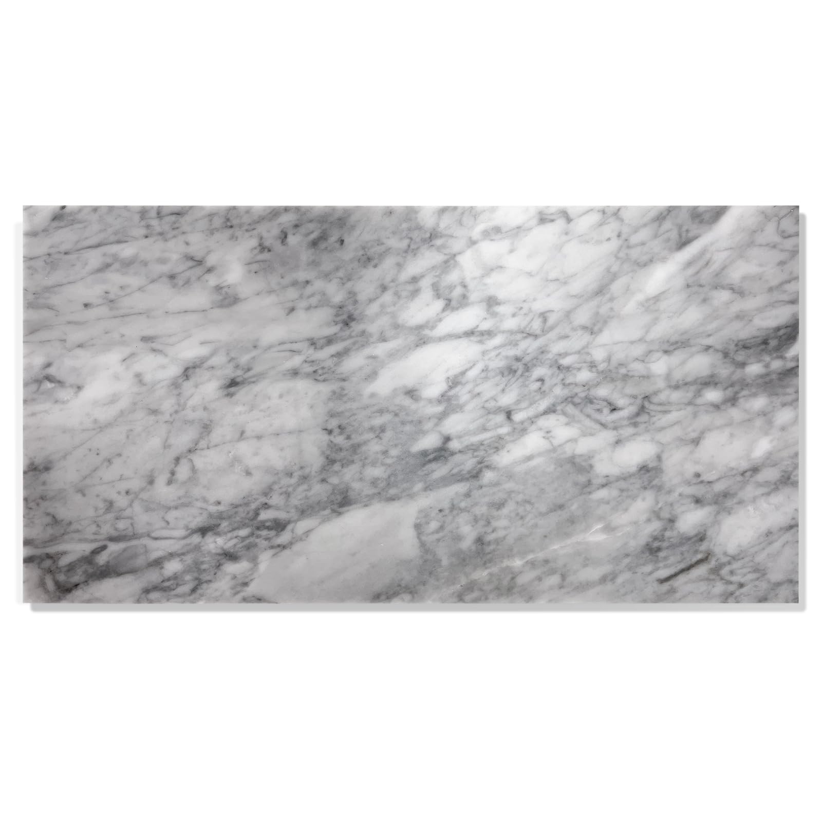 12 * 24 Carrara Marble, Gray Marble, Natural Marble, for Wall and Floor, Polished Marble Tile