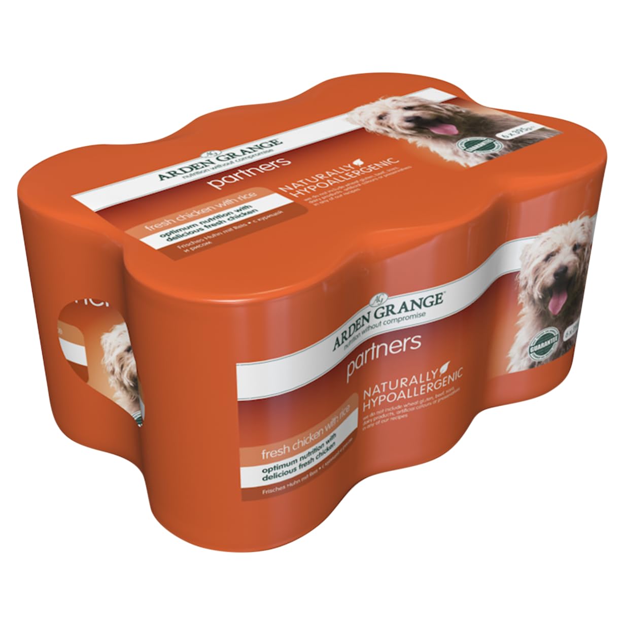 Arden Grange Partners Fresh Chicken, Rice and Vegetables Wet Dog Food, 6 x 395 g