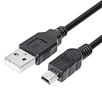 Vista 3 de Paquete de 2 cables de carga para controlador PS3 de 10 pies, cable de carga de datos mini USB para controlador delgado PS MovePS3PS3, TI84 Plus CE