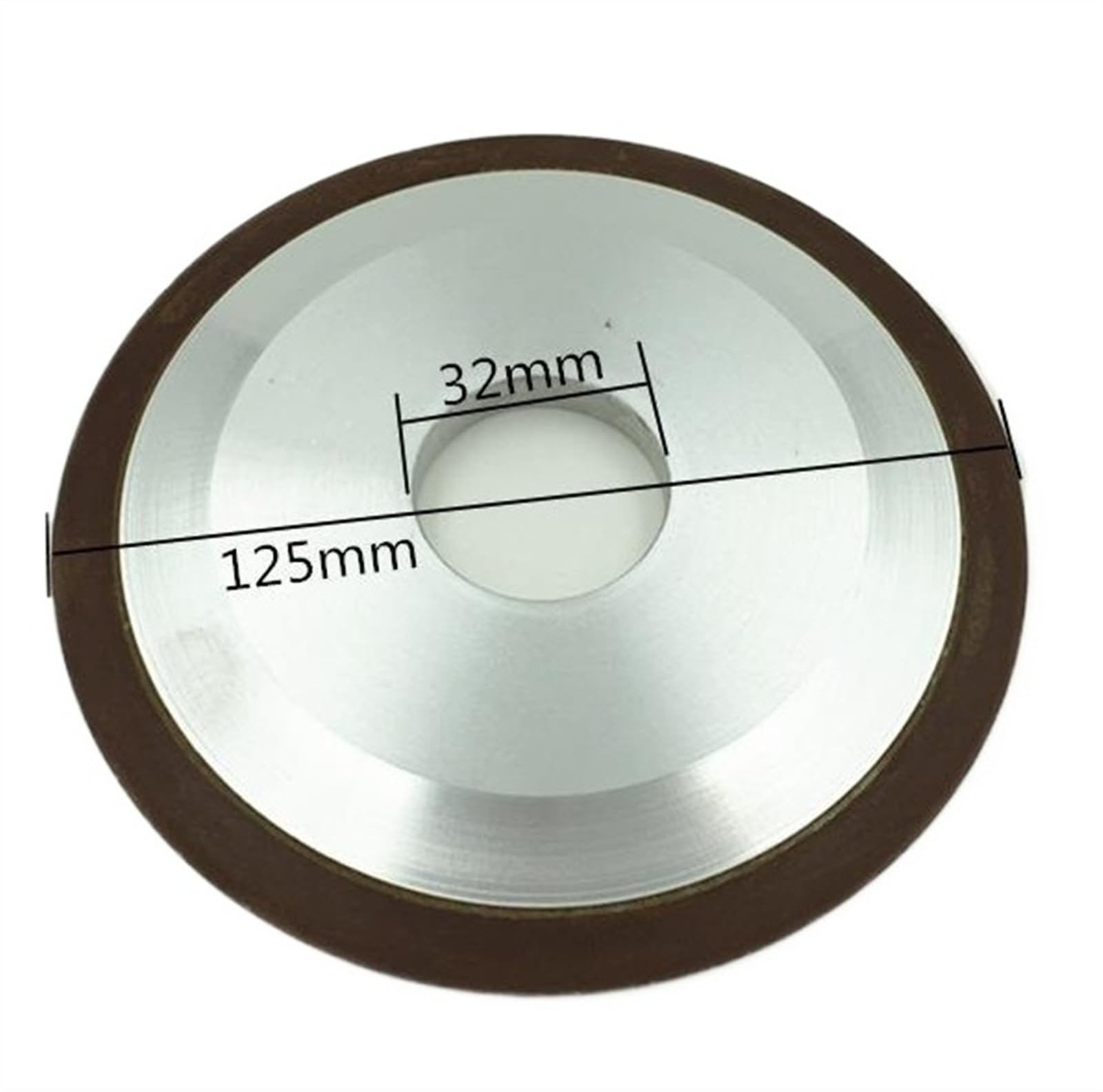 Generisch 75% 125 * 32 * 10 * 8mm PDX Grad Diamant Rad 125mm Rad Schneiden Galvani Sägeblatt Schleifen Disc Korn Dreh Werkzeug Bohrer(400)
