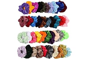 40 Pack Velvet Scrunchy Hair Ties for Effortless Glamour