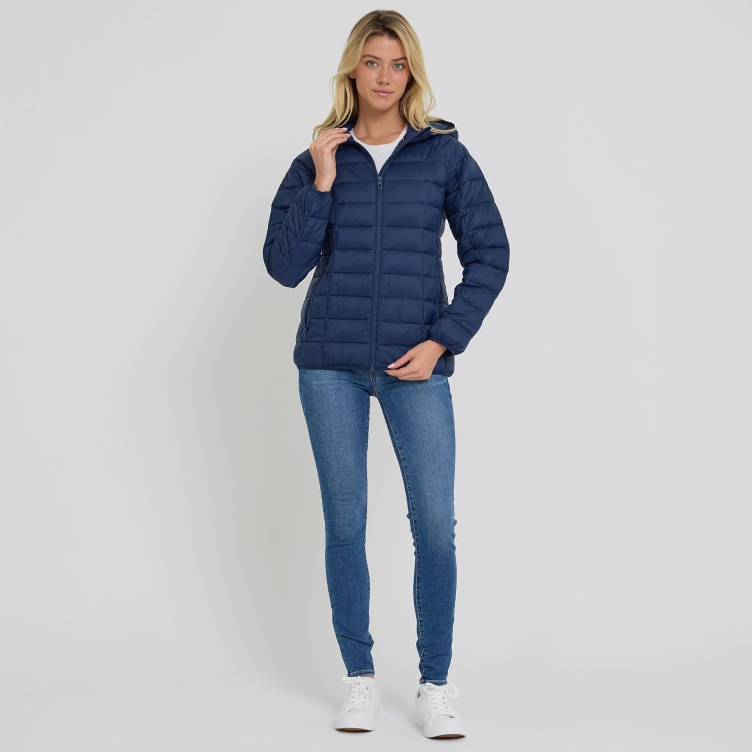 Spyder Packable Puffer Jacket Womens with Hood, Lightweight Full Zip Winter Quilted Womens Puffer Coat