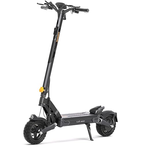 Patinete Eléctrico Adultos, Ausom L2 MAX, Autonomía 80-90KM, Ruedas 10x3.0 Todoterreno, Plegable Scooter Electrico
