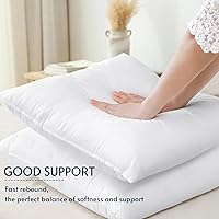 Vista 5 de OTOSTAR Juego de 4 rellenos de almohada de 18 x 18 pulgadas, rellenos de almohada cuadrados decorativos, fundas de almohada esponjosas de primera