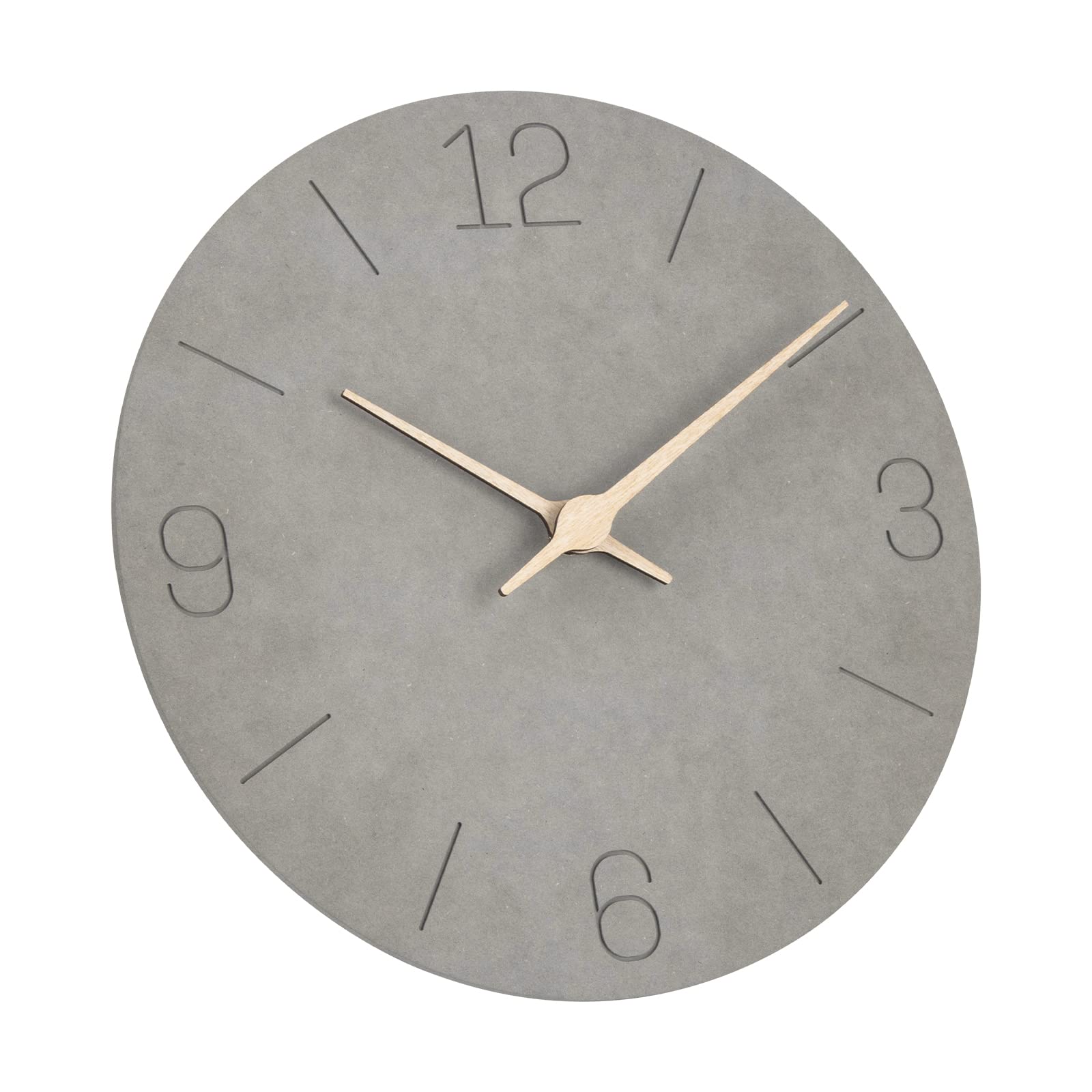 Mnsruu Orologio Da Parete Silenzioso 24 Cm – Quadrante Con Lupo Grigio, Senza Ticchettio, Acrilico, Per Soggiorno E Camera - 2