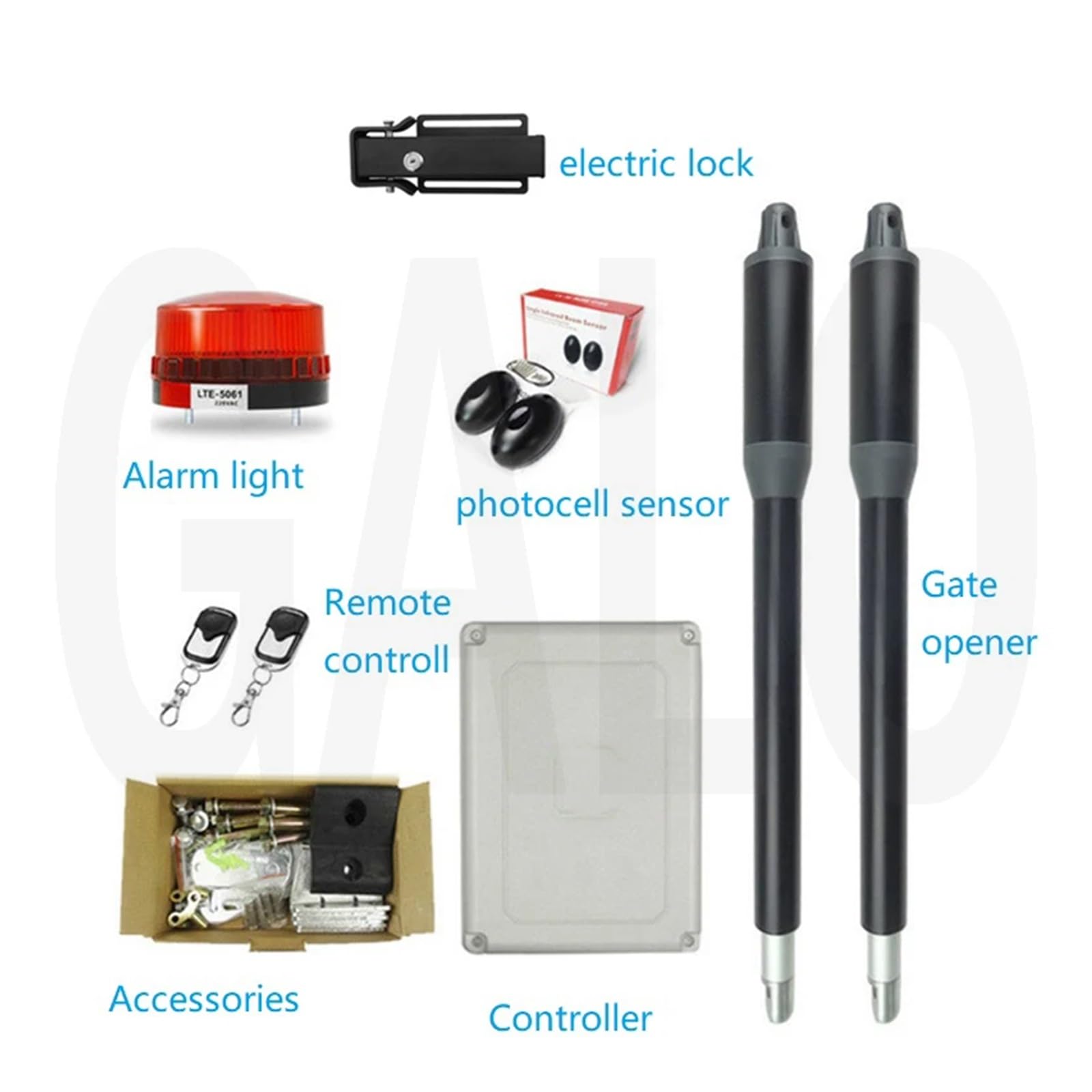 Motore elettrico doppio apri del cancello dell'oscillazione della porta automatica for il di controllo di accesso di motorizzazione del motore