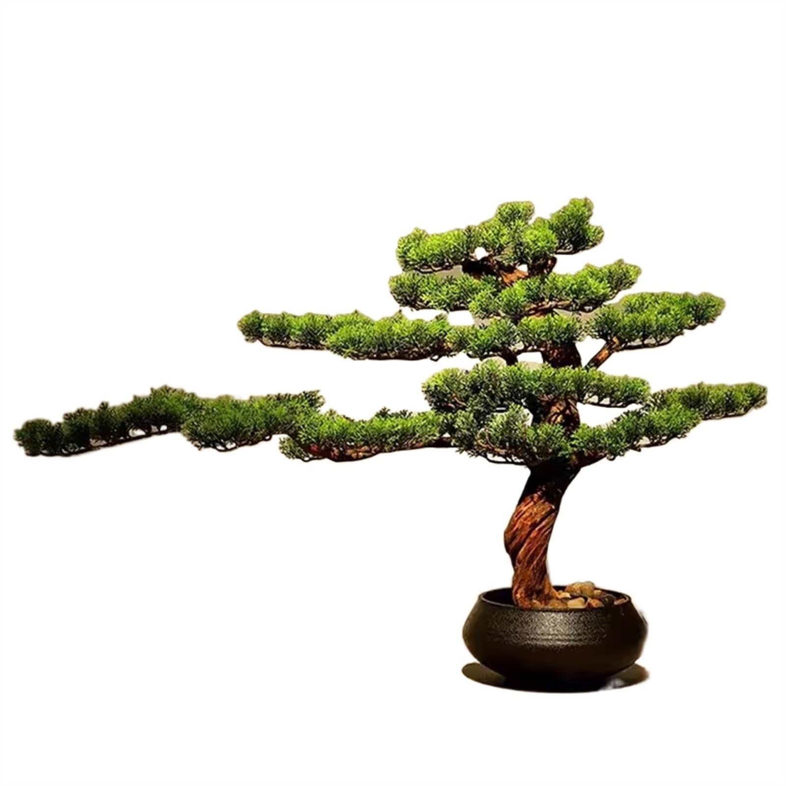 AYCDL Artificial Plants Indoor Artificial Bonsai Welcoming Pine Landscape Living Room Living Room Pine Tree Fake Plant Home Decorations Fake Plant,