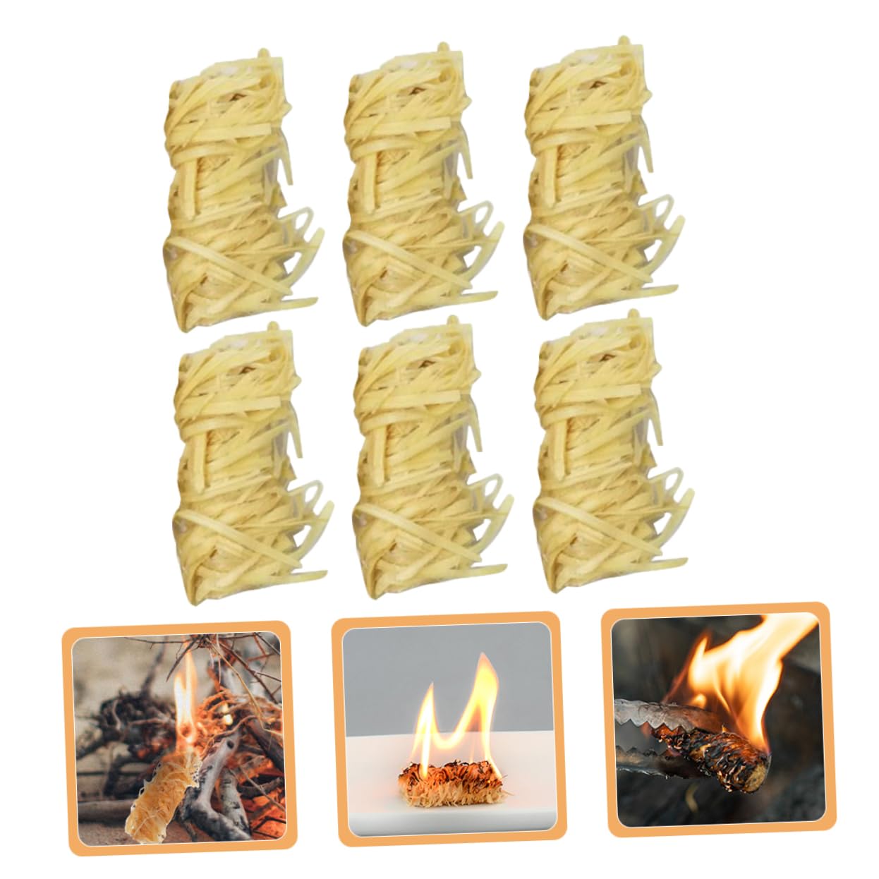 BESPORTBLE 50pezzi Accendifuoco Naturali Legno Veloci per Barbecue e Campeggio per Condizioni Meteorologiche Difficili Ecologici per Cucina all Aperto