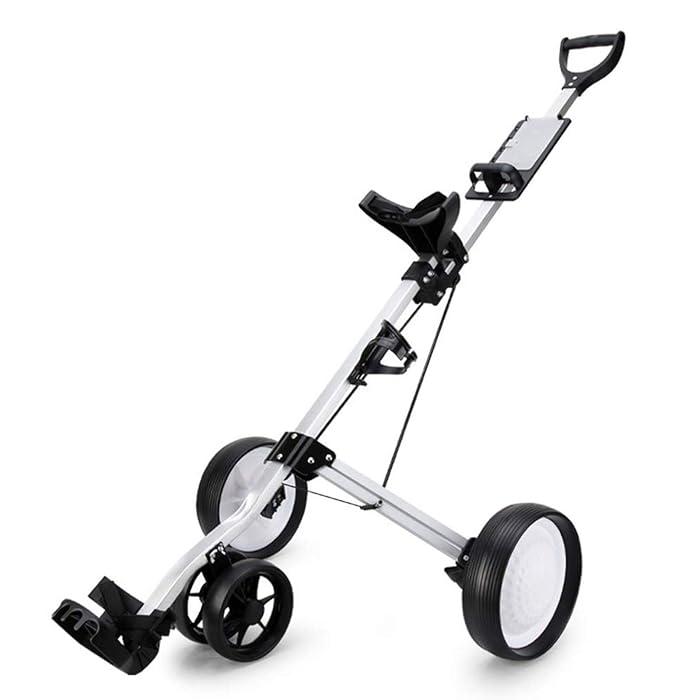 Buy JLDN Golf Push Cart 4Wheel, Golf PushCart with Scoreboard Cup