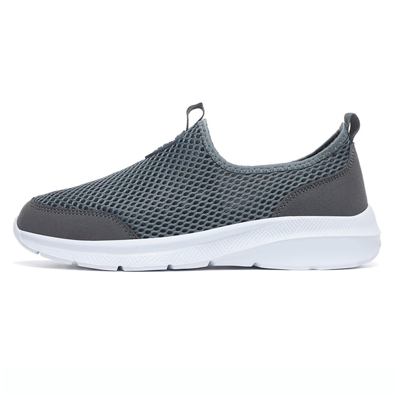 Zapatillas Deportivas veraniegas para Hombre Calzado Casual con Cordones Superficiales de Malla Transpirable