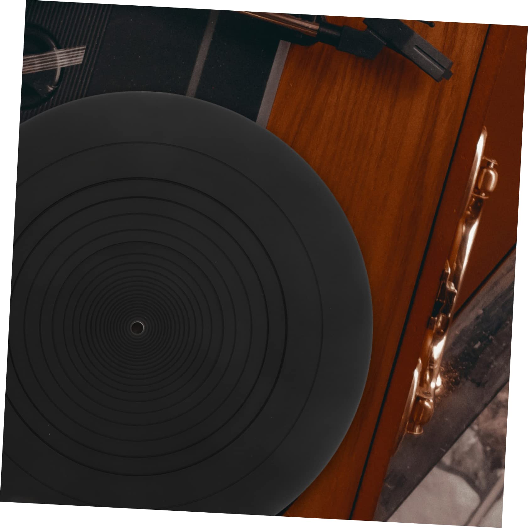 Alfombrilla para Tocadiscos de Vinilo Almohadilla Protectora de Silicona AntiéStatica Grosor Gel de Sílice para Discos Limpios el de Usar Diámetro 295 Mm