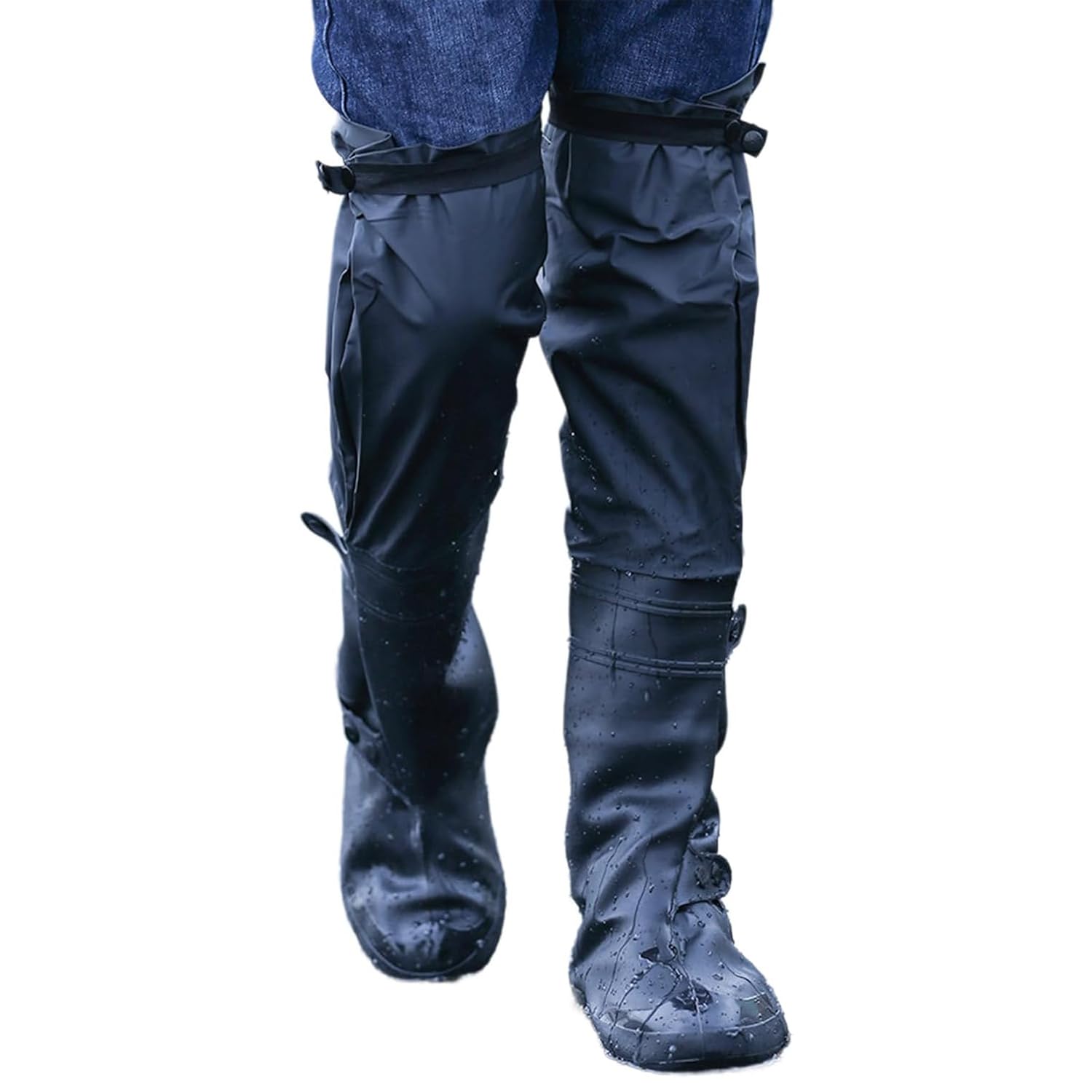 Wasserdichte Regenschuhüberzieher | wasserdichte Überschuhe für Herren und Damen, Stiefel über Schuhe – wiederverwendbar, langlebig, bequem und stoßsicher für regnerische und verschneite