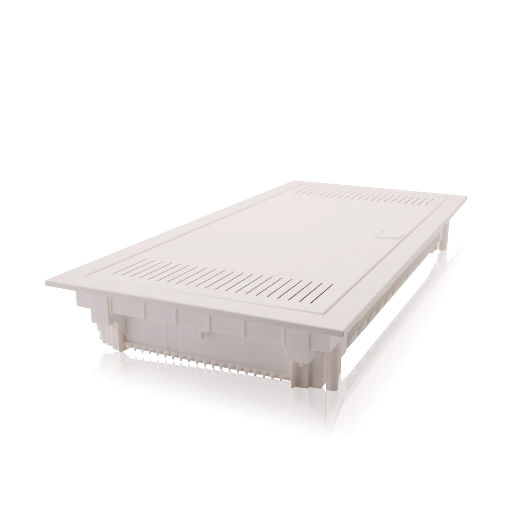 Intratec distributore multimediale e quadro di sicurezza combinato a incasso, IP30, 717x346x92 mm, 2 file, 24+4 moduli, porta in acciaio bianco RAL 9003, ripartitore di comunicazione