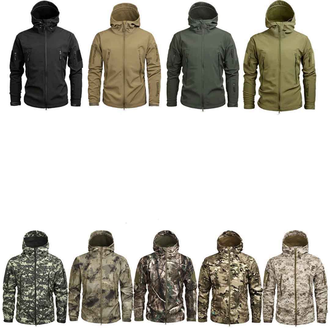 Suwequest Autumn Camo1 - Chaqueta de forro polar para hombre, cortavientos táctica Camo1