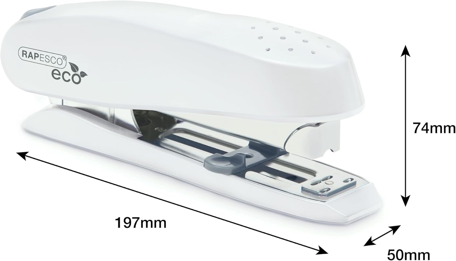 Rapesco Stapler ECO Spinna, Front Push-Button Loading - 50 Sheet Capacity (1390)