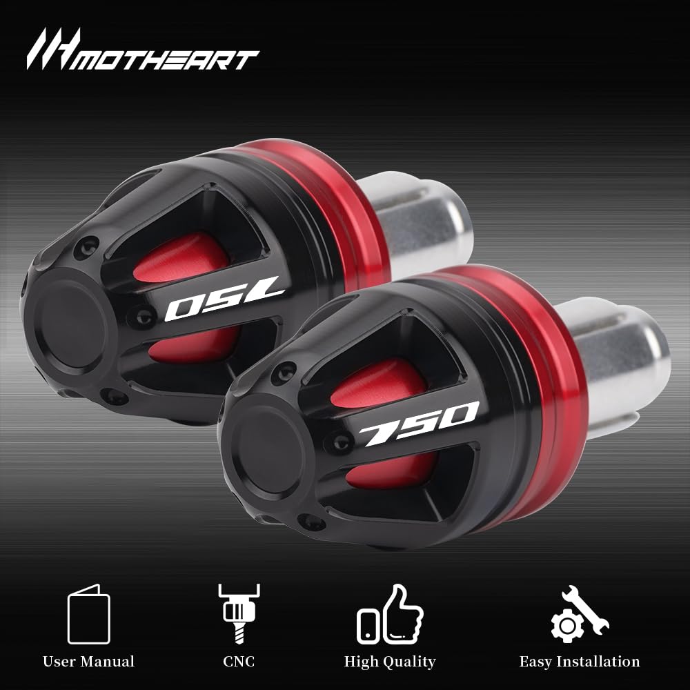 Lenkerendstopfen für Motorräder für CB750 Hornet 2023-2026 (Rot) | NC 750 2014-2023 NC 750X 2014-2025 NC 750S 2014-2018 Forza 750 2021-2024 7/8” (22mm) Lenker Zubehör