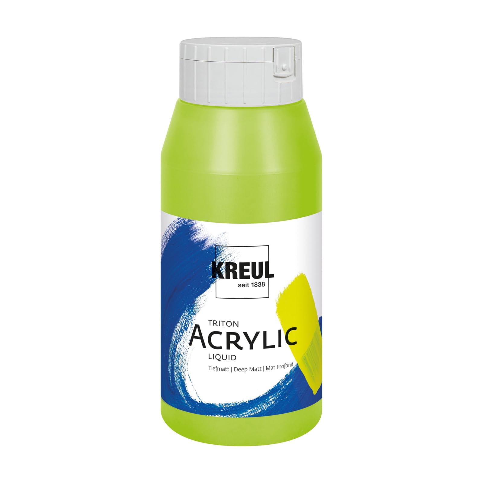 KREUL KREUL-35604-17999 liquides acryliques Triton, peintures 6 x 750, mélange néon, lot harmonisé de artistiques de Haute qualité, Lumineuses et Riches en Couleurs, Acrylic, Multicolour, 6x 750 ml