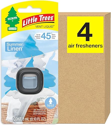 Little Trees CTK-52635 - Ambientador de aire de coche, líquido de ventilación que proporciona un aroma duradero para el automóvil o el hogar  Summer