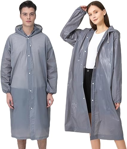 Poncho de lluvia impermeable para adultos hombres y mujeres paquete de 2 a 5 unidades chaqueta impermeable reutilizable negro amarillo azul rosa