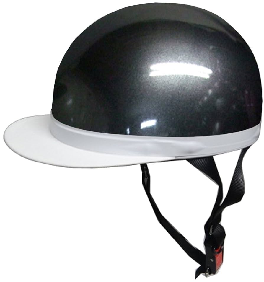 Amazon | FS-JAPAN 【石野商会】 白ツバ・半キャップヘルメット