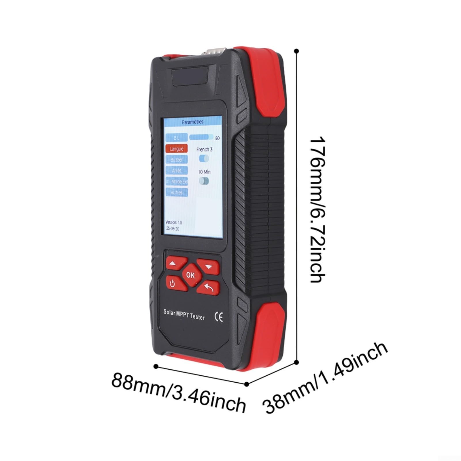 Für Solar Für MPPT Tester, 2000W Für Solarpanel Tester Für MPPT Meter Geeignet Für Solarpanel Automatische Abschaltfunktion