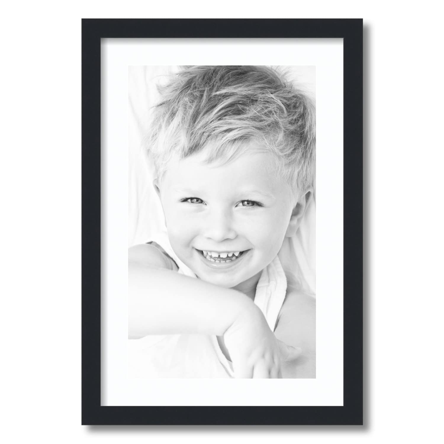 Amazon.com - ArtToFrames 12x20 inch Satin Black Picture Frame with