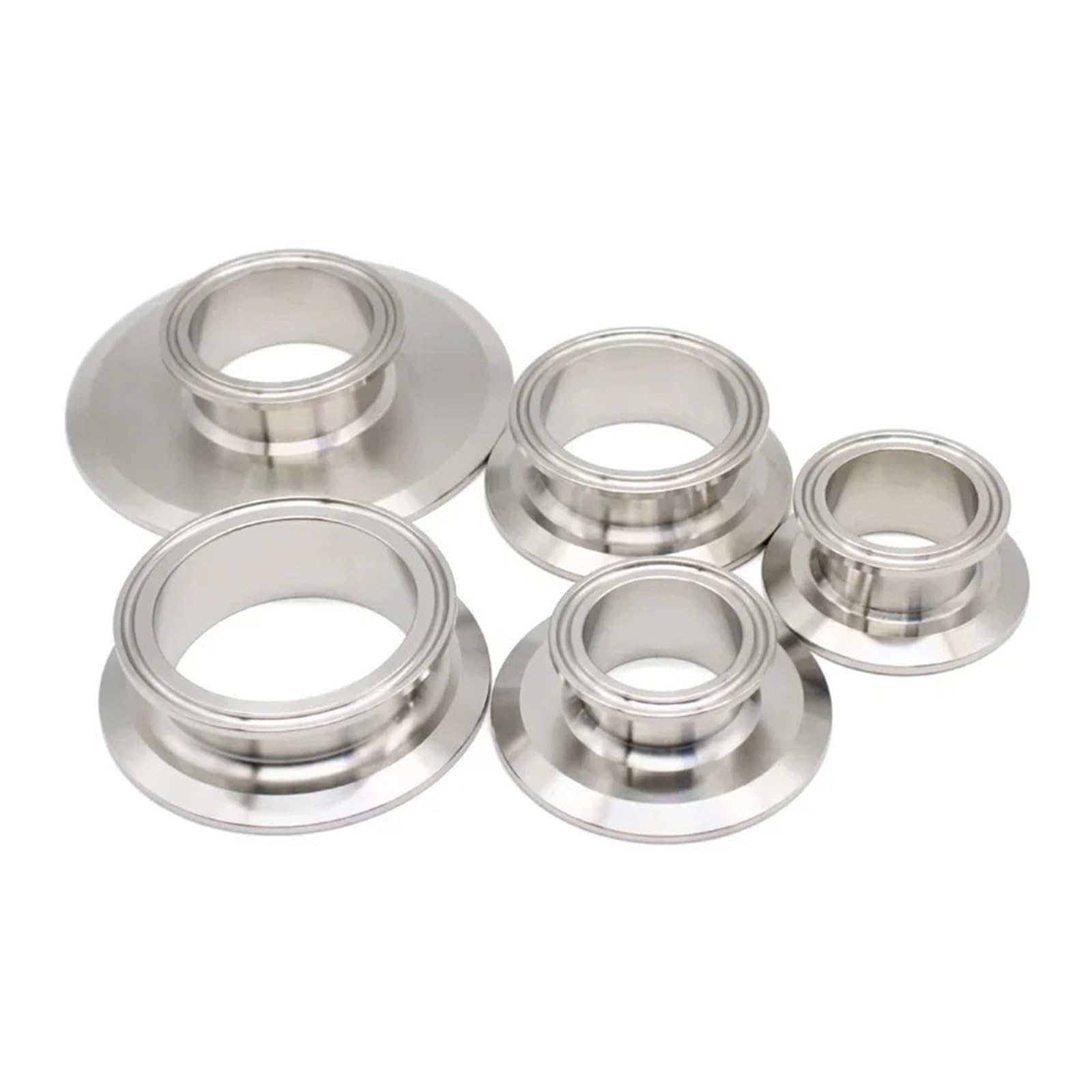 Dqfocphhaa One Color Tri Clamp Reducer End Cap 1.5" 2" 2.5" 3" 4" Ss304 Stainless Steel 50.5Mm 64Mm 77.5M Ferrule Beer Pipe Fitting(77.5Mm X 91Mm)