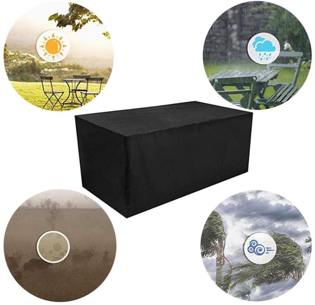 Funda de piel de jardín impermeable personalizable de 200 x 100 x 200 cm, resistente al desgarro, resistente al desgarro, resistente al viento, a la lluvia, anti-UV, protector de muebles de patio