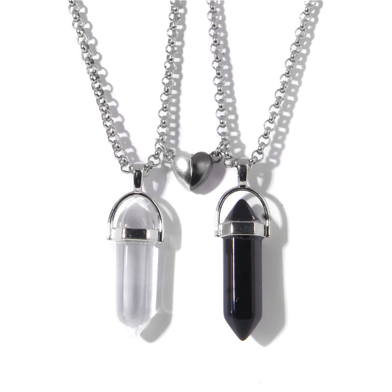 See full amazon price history chart for Caiyao 2Pcs Crystal Mutual Attraction Magnets Couple Matching Pendant Necklace Love Heart Natural Stone For Women Men Boy Girl Teen Healing Meditation Jewelry Birthday Gift, Stone Metal, Stone Caiyao 2Pcs Crystal Mutual Attraction Magnets Couple Matching Pendant Necklace Love Heart Natural Stone For Women Men Boy Girl Teen Healing Meditation Jewelry Birthday Gift, Stone Metal, Stone (B09T3GGY7P) Amazon Price History, Amazon Price Tracker