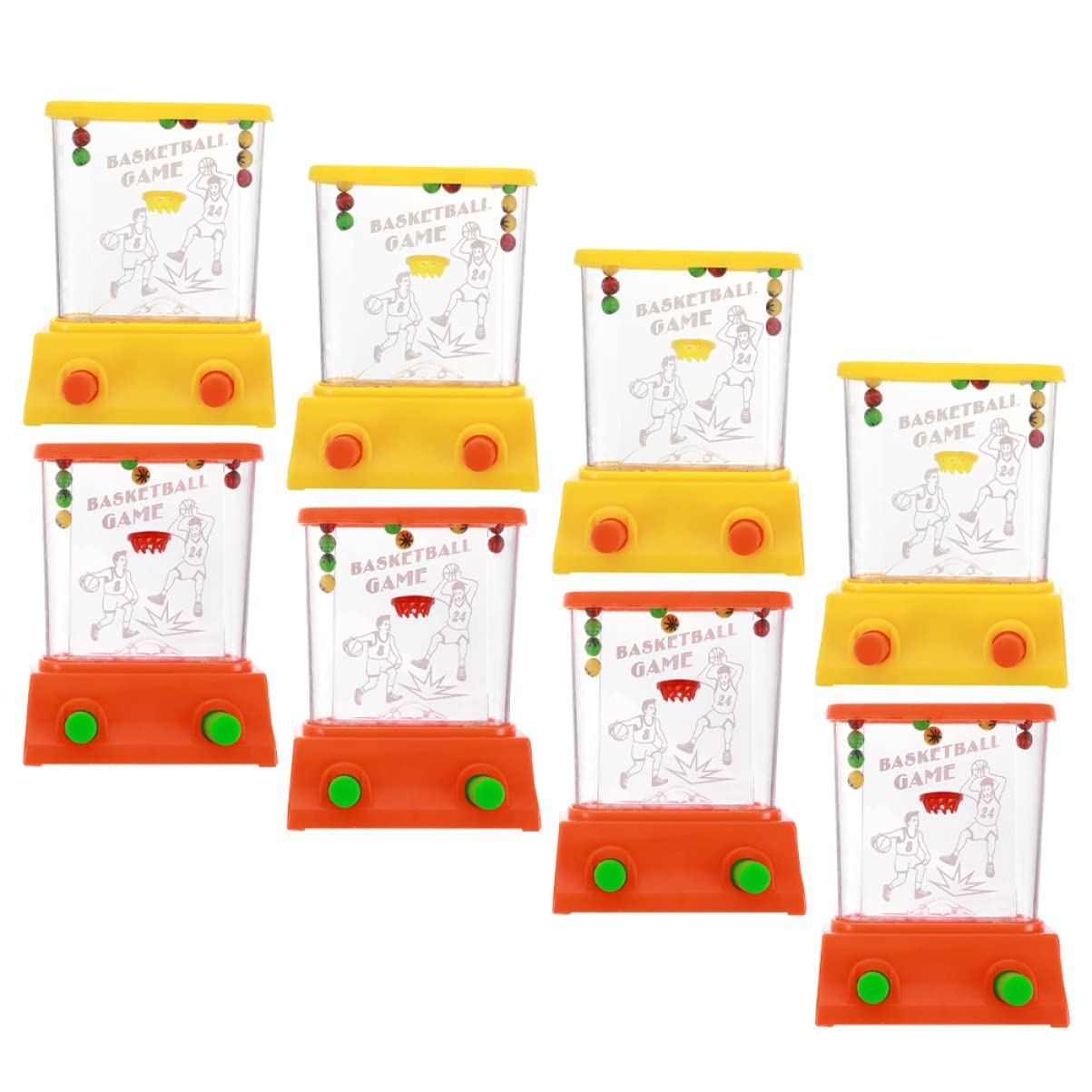 HEMOTON Water Games Handheld 8pcs Boys and Girls Ring Toss Toy Water Ring Game for Boys and Girls Random Color