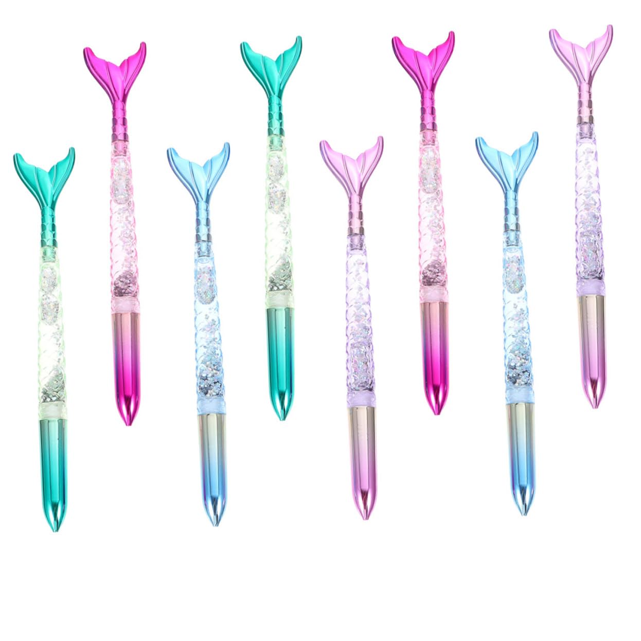 Tofficu 3ensembles Stylos à Bille Et Gel Design Sirène De Stylos Colorés Pour Étudiants Et École