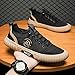 Men's Fashionable Canvas Shoes, Suitable for All Seasons, for Hiking, Jogging and Sports Activities. Comfortable, Solid and Breathable. (Black,10)