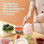 Baby Food Maker, Small Food Processor Kits for Fruit, Vegetable, Meat, mini Puree Blender, Infants Food Chopper - Image 4