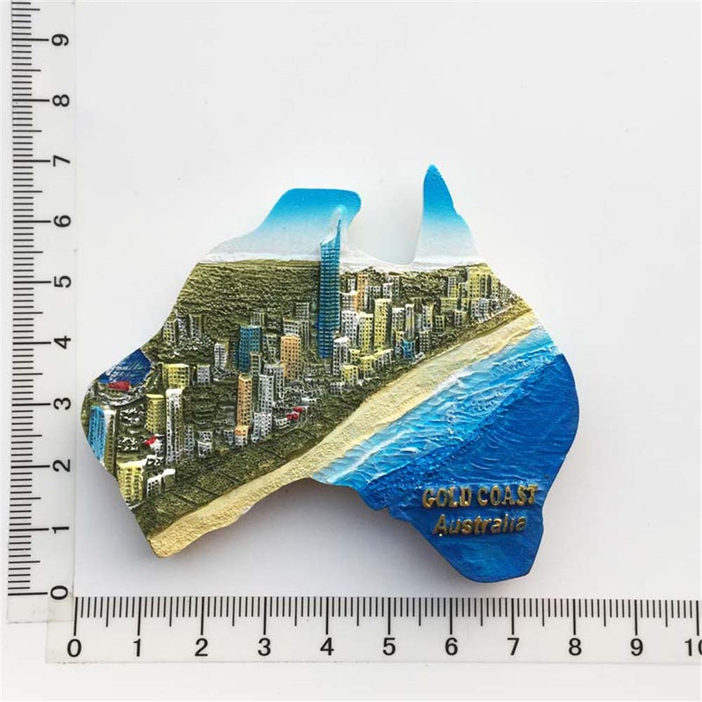 Gold Coast Australia, magnete da frigorifero 3D, souvenir da
