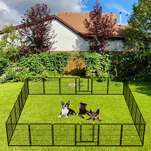 image for BestPet Dog Playpen Indoor 32 inch 24 Panels Metal Dog Pen Pet Dog Fen