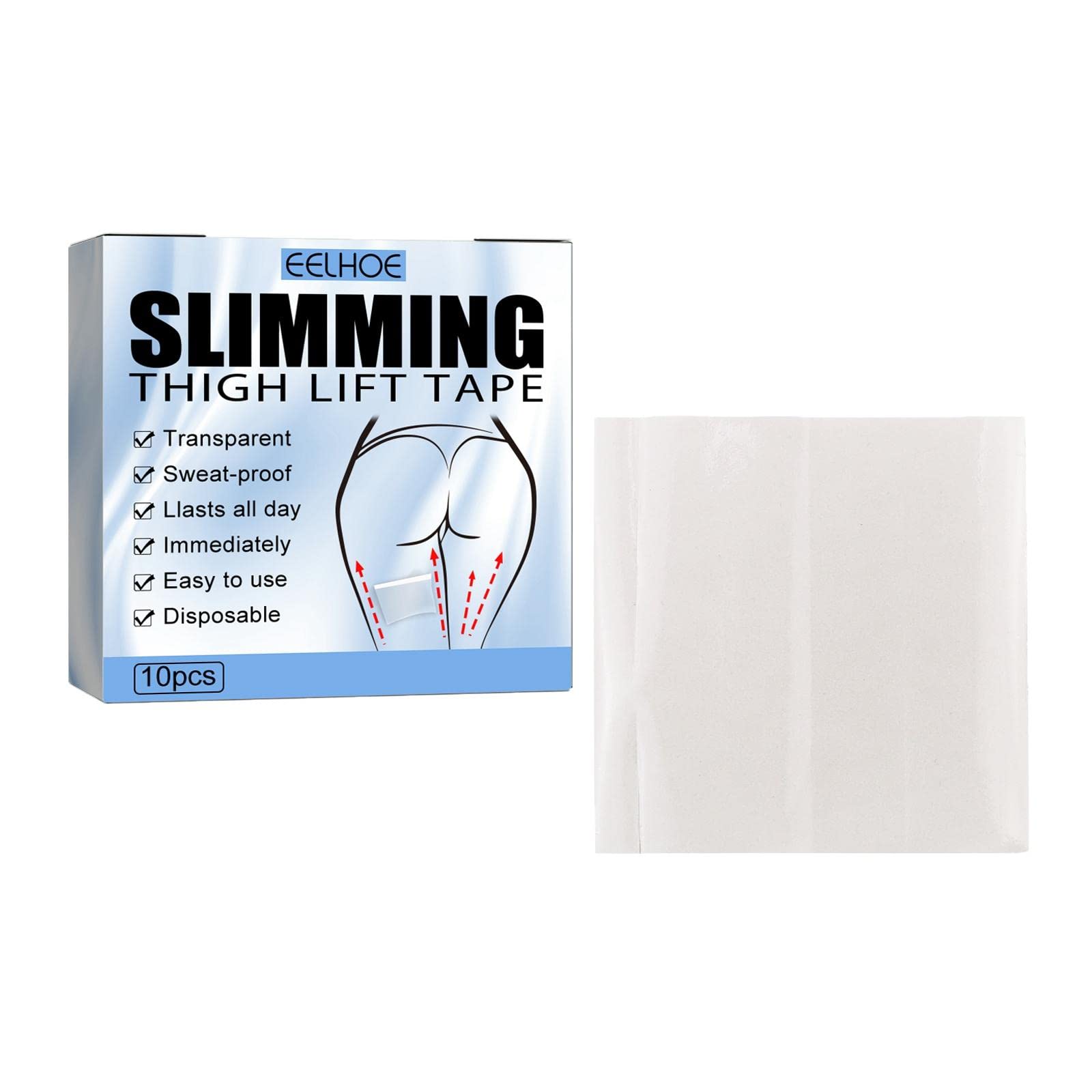 UJEAVETTE 10Pcs Thigh Lift Tape Instantly Lift Smooths Wrinkles Anti Chafing-picture-3