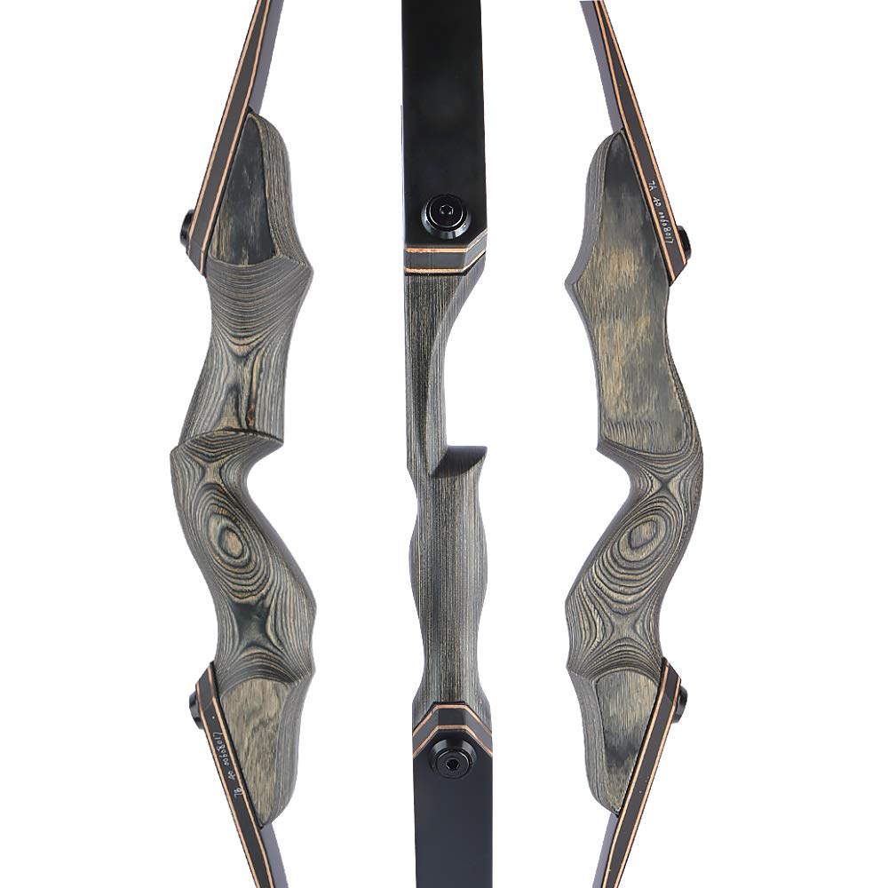 60" Tiro con L'Arco Arco ricurvo e frecce 30-60 libbre Arco da Caccia Longbow Pratica del Bersaglio Mano Destra