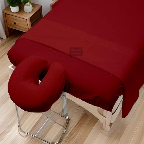 Miniatura 5 de Juego de sábanas de masaje de microfibra de 3 piezas, ultraligero, funda de cama facial de alta calidad, sin arrugas, incluye sábana encimera,