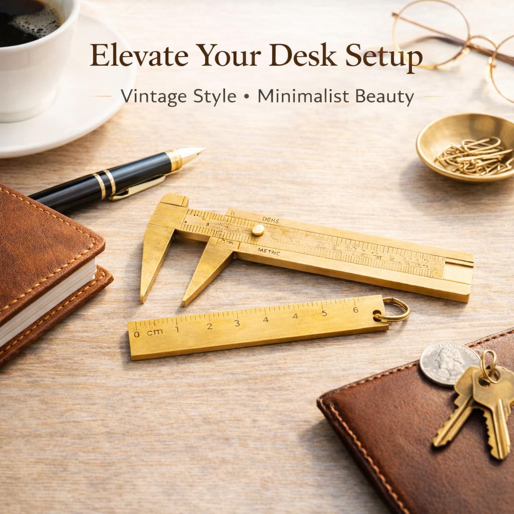 Mini Brass Caliper - Measure Gemstones & Jewelry -8