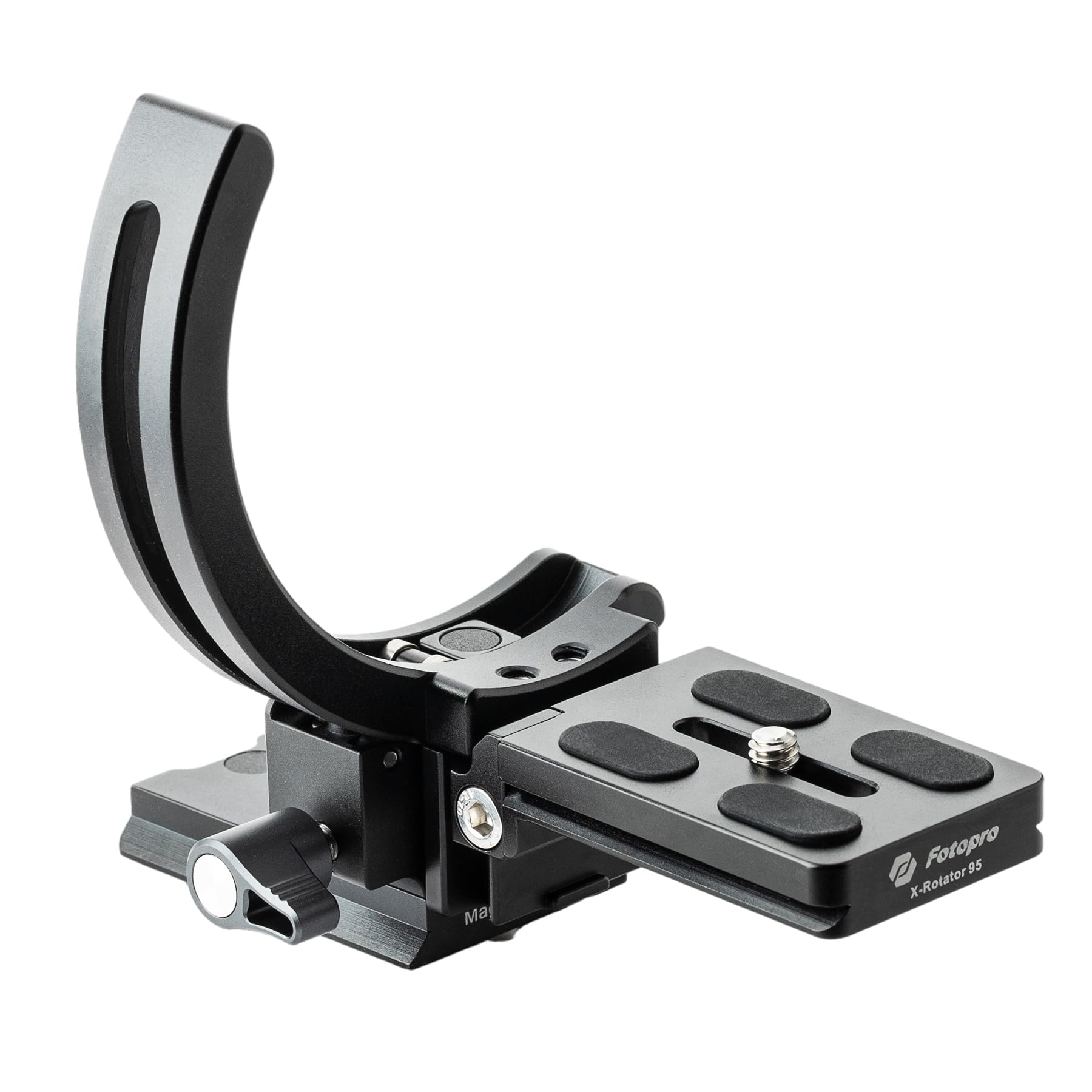Fotopro Camera Vertical Bracket, Tripod Mount Ring Lens Mount, 1/4 Rotatable Collar Mount Plate for DSLR Camera, Fits Plate for Arca-Type, Supporting 84.8mm Lens Horizontal and Vertical