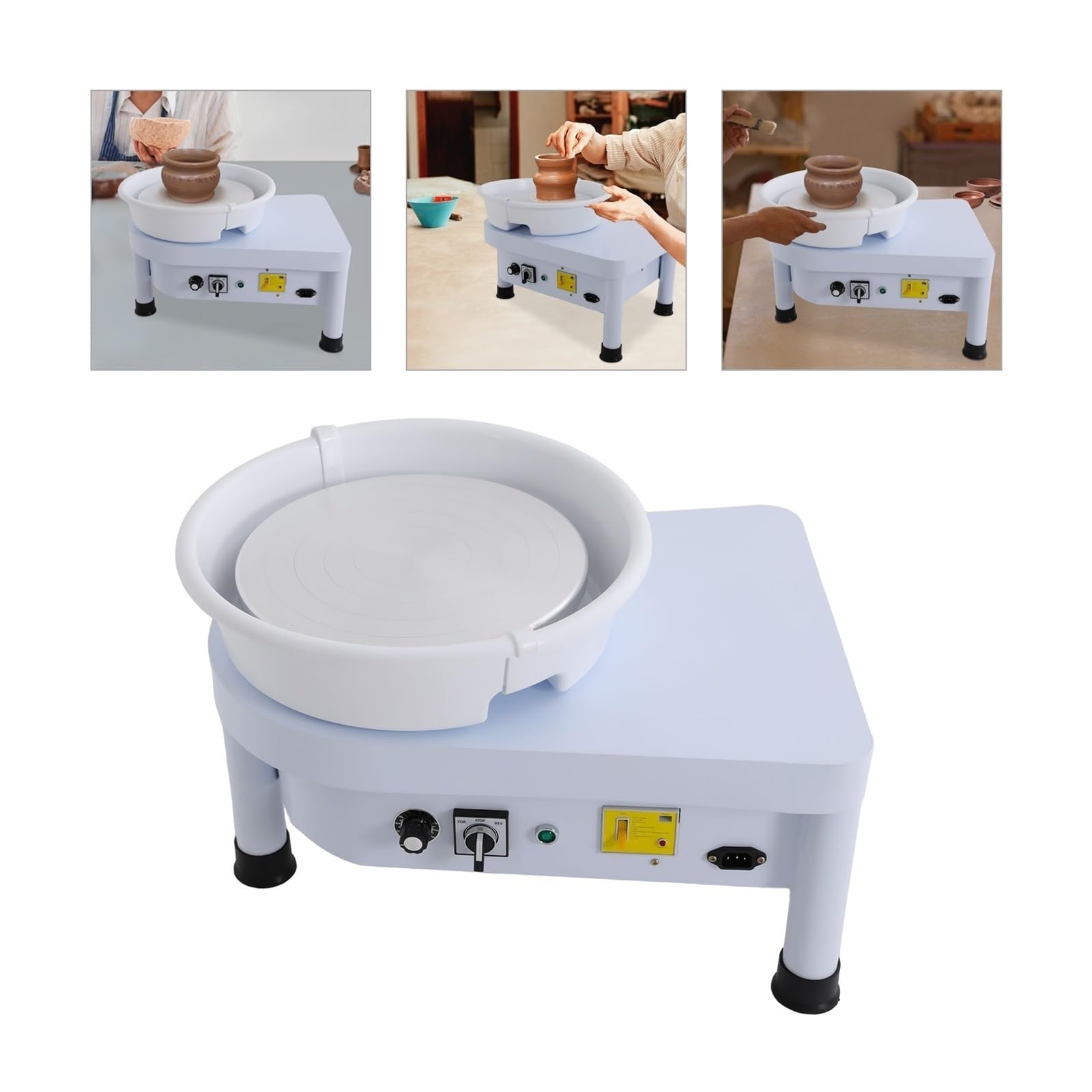 Ruota for Ceramica Elettrica Professionale da 250 W, Resistente alla Ruggine, Macchina for for L'insegnamento della A Scuola Realizzato con Cura Meticolosa