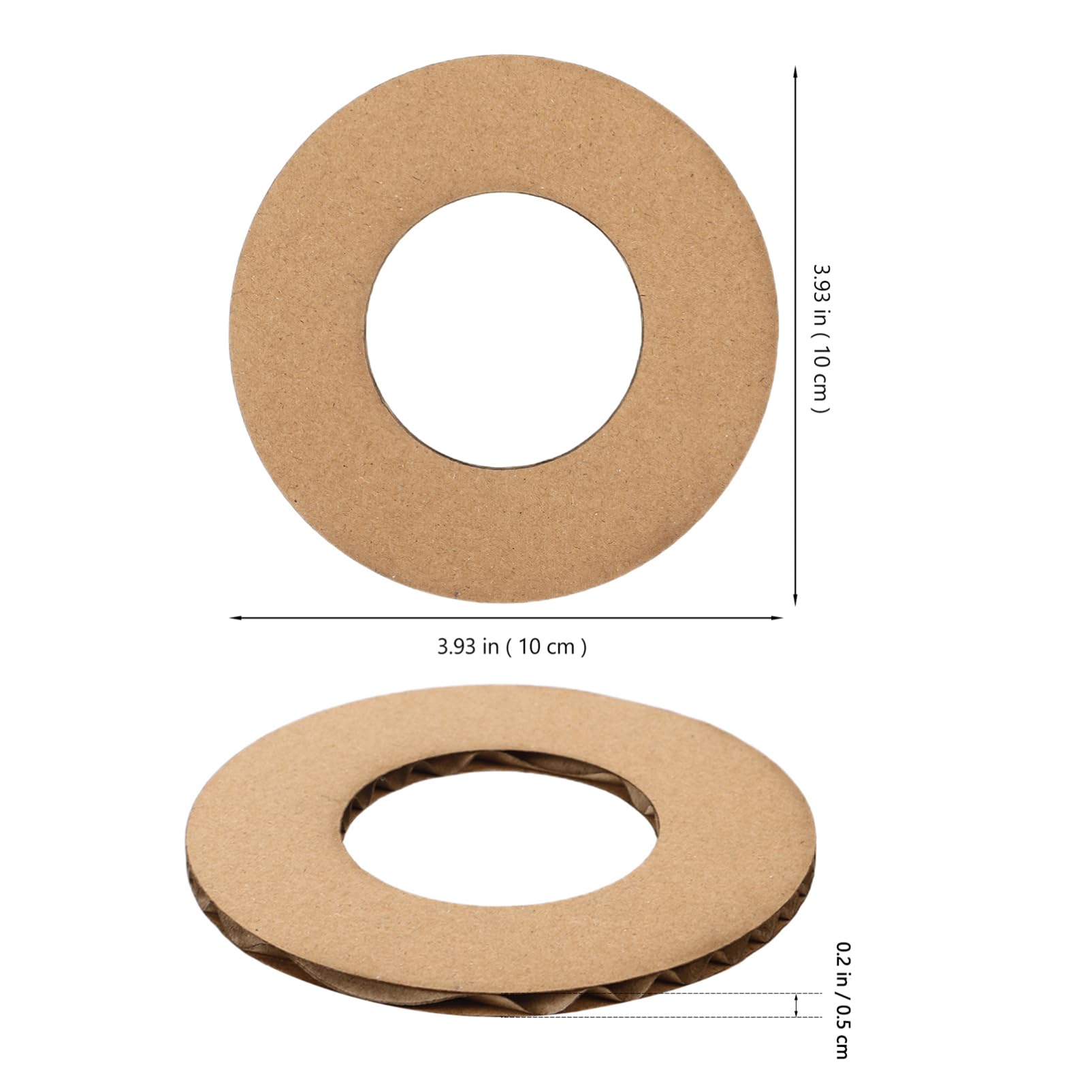 HAPINARY 2sets Large Paper Wreath Ring DIY Craft Supplies Floral Frame Forms Decorative Wreath Support 11pcs*2